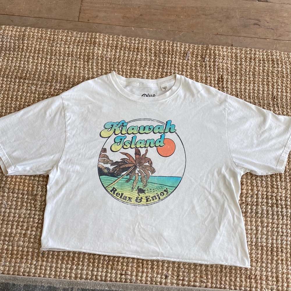 Kiawah Island crop tee